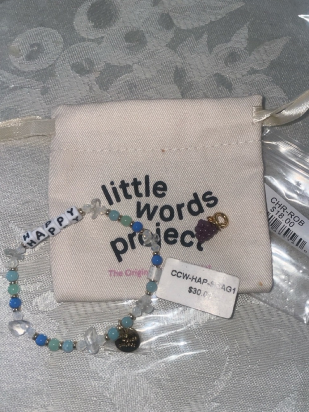 Little words project bracelet charm set